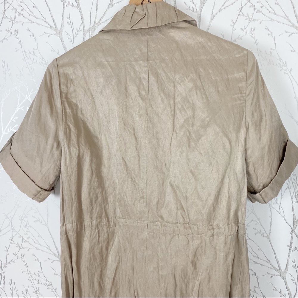 ZENERGY by CHICO’S Tan Utility Zipper Shift Dress - Picture 6 of 14